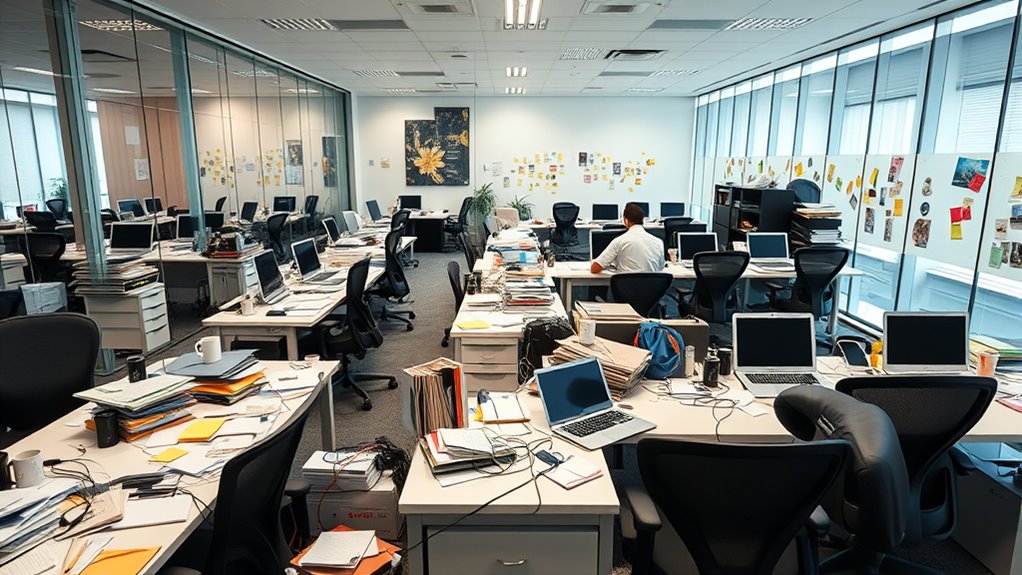 shared workspace clutter prevention