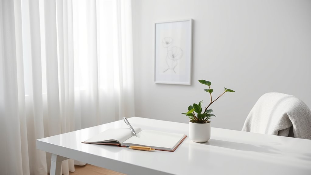 simple inspiring writing environment