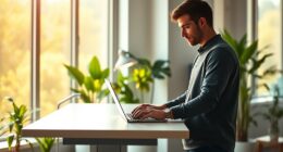 standing desk boosts focus
