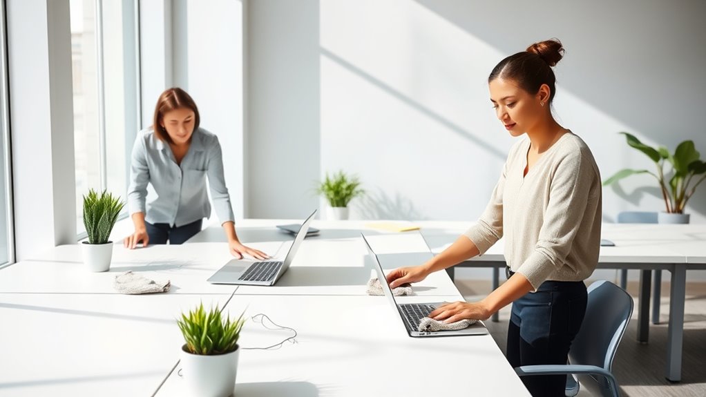 teamwork through organized cleanliness