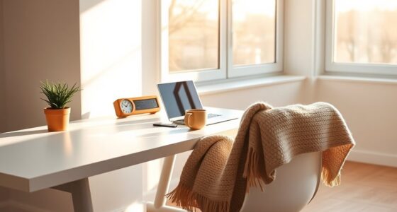 warm minimalist workspace ideas