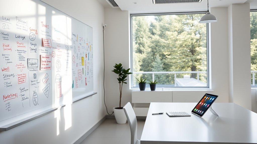 whiteboard versus digital notes