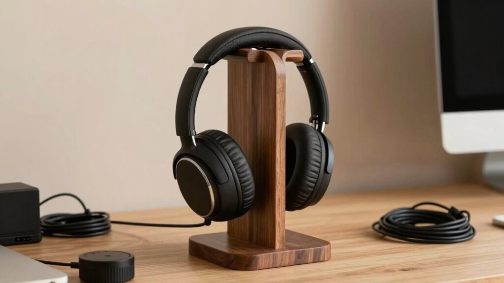 balanced stylish workspace organization