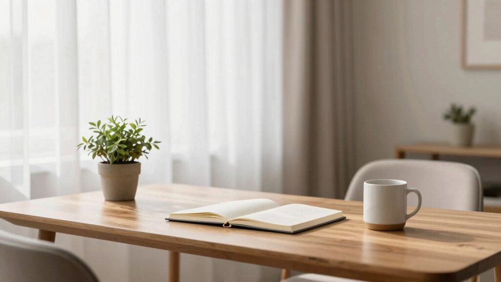 calm clutter free noise controlled workspace