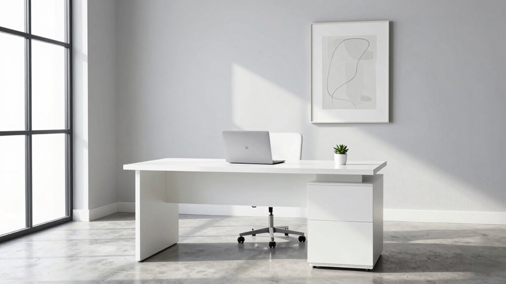 calm ergonomic organized workspace