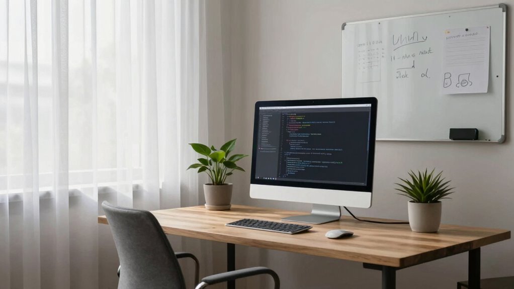 calm focused work environment