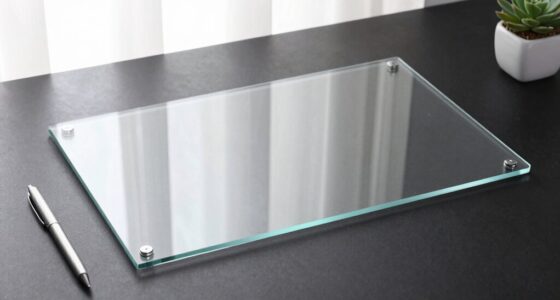 clear sleek desk shields