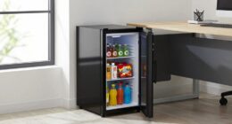 compact office fridge solution