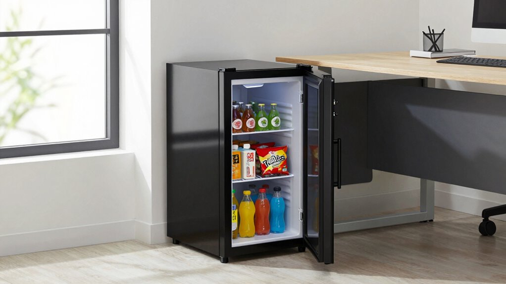 compact office fridge solution
