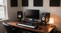 compact producer desk options