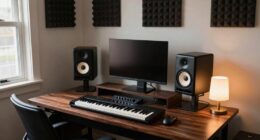 compact producer desk options
