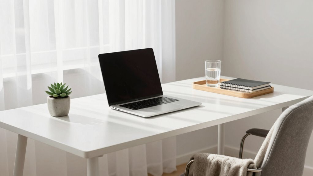 create a calm organized workspace