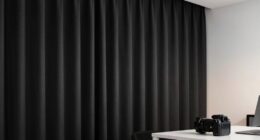 dark curtains improve visibility
