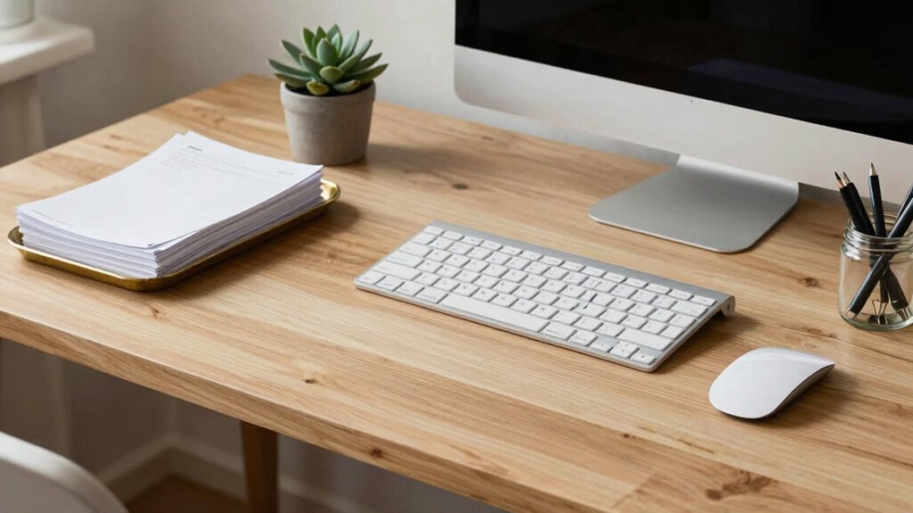 declutter desk with tips