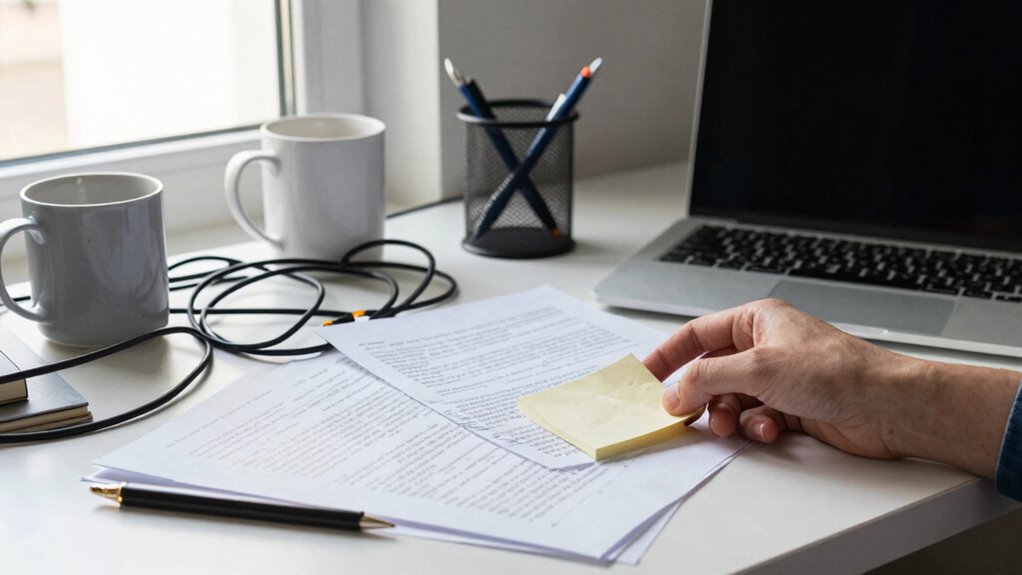 declutter to ease workspace