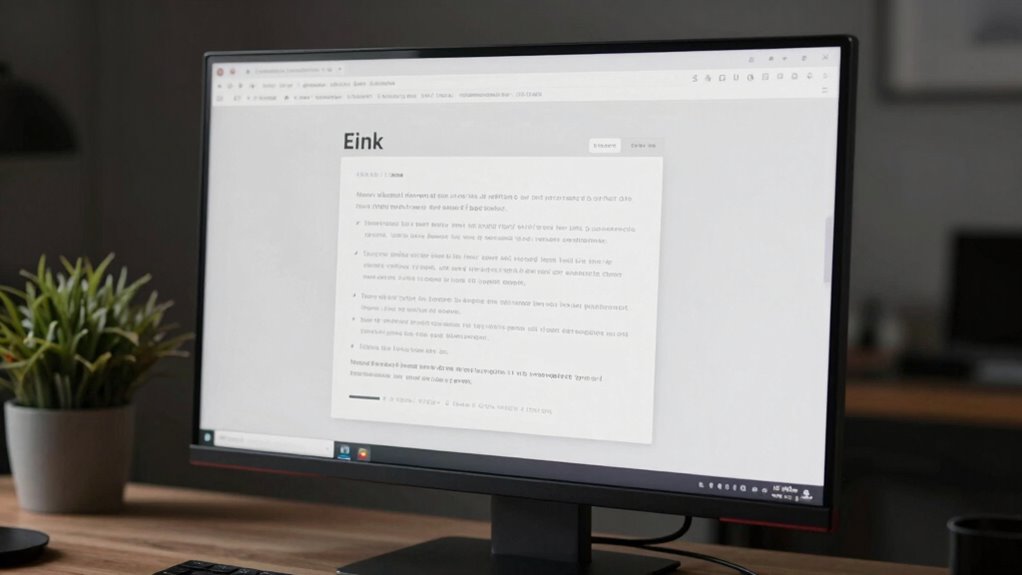 e ink reduces eye strain