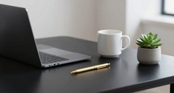 elegant minimal workspace design