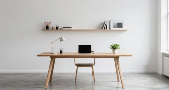 elegant minimalist studio layouts