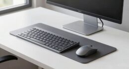 ergonomic keyboard tray placement