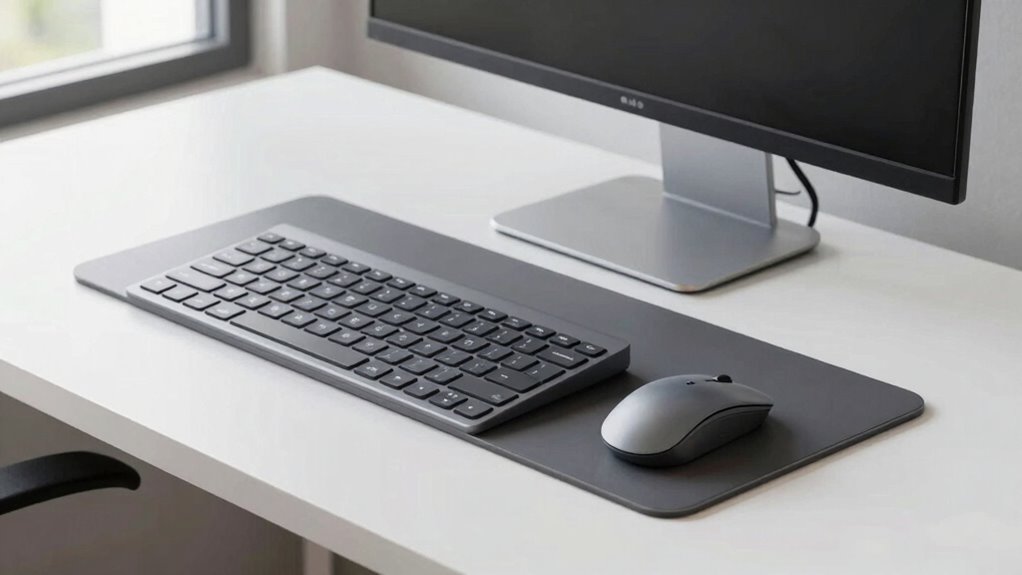 ergonomic keyboard tray placement