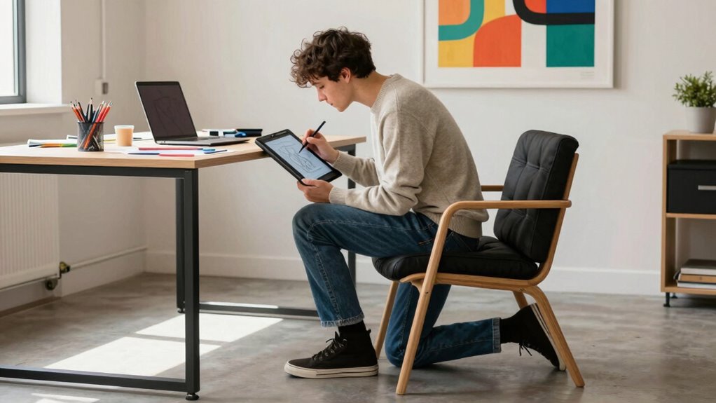 kneeling chairs and creativity