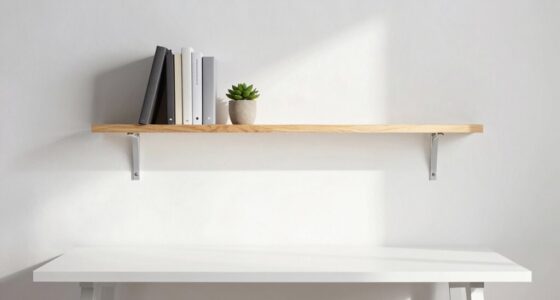 maximize desk and vertical storage