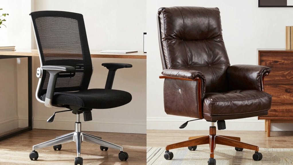 mesh supports leather elevates