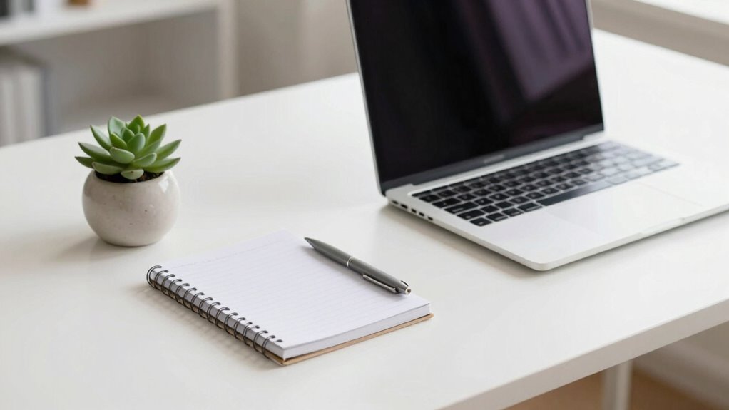 minimal workspace organization routines