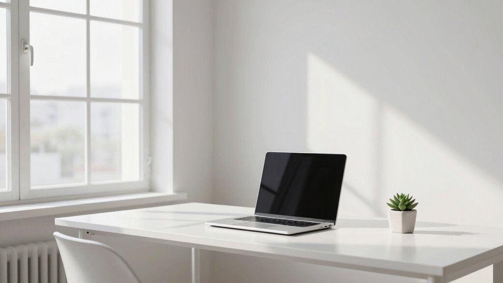 minimalist harmonious distraction free environment