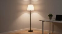 minimalist office corner lighting