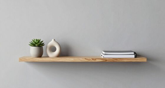 minimalist office wall shelves
