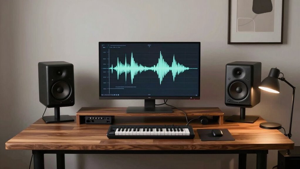 minimalist sound optimized workspace