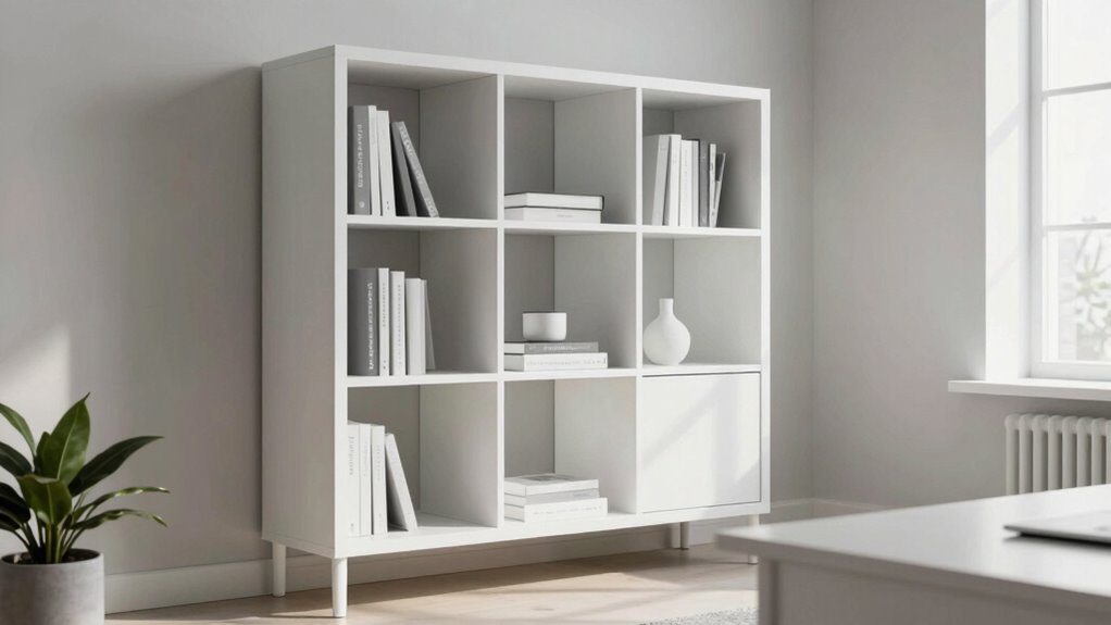 modern minimalist bookshelf design