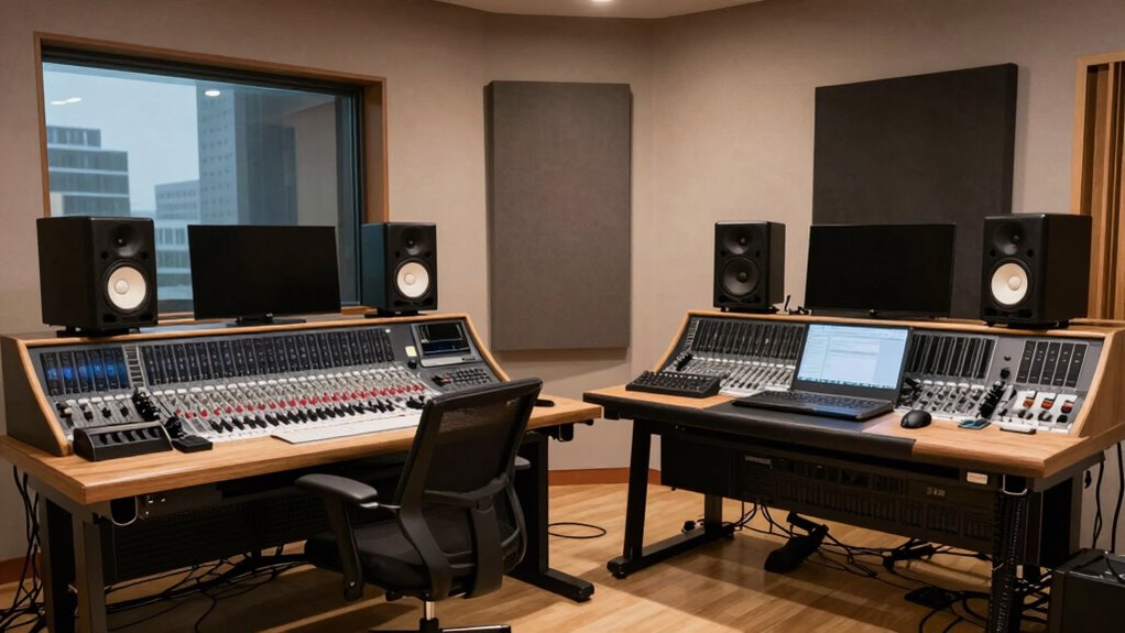 music producer studio desks