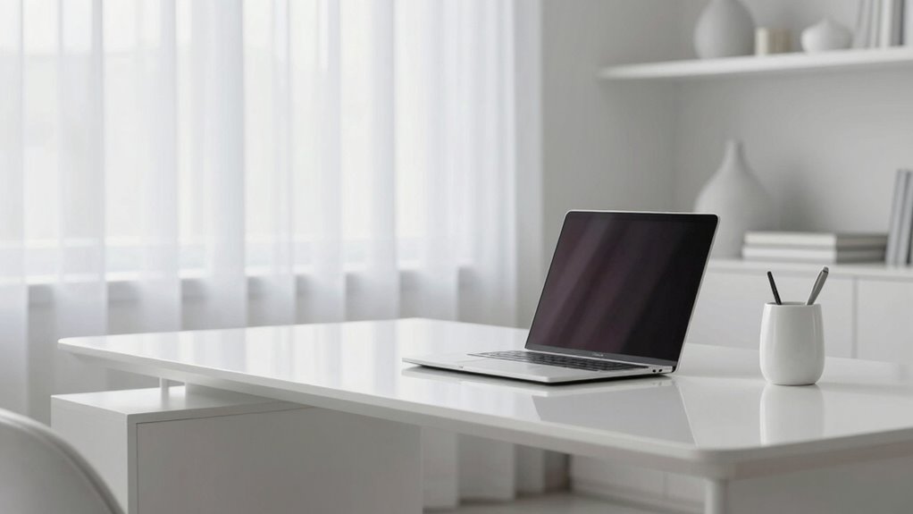 neat desks enhance luxury
