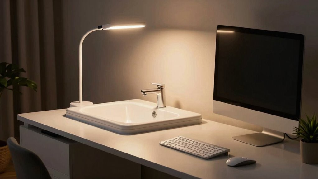 optimal workspace lighting setup
