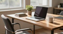optimized desk morning routine