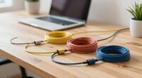 organized cables enhance focus