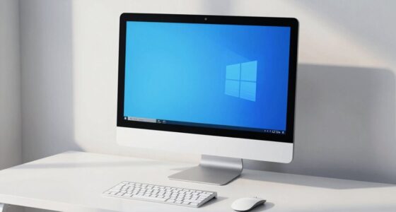 organized distraction free workspace