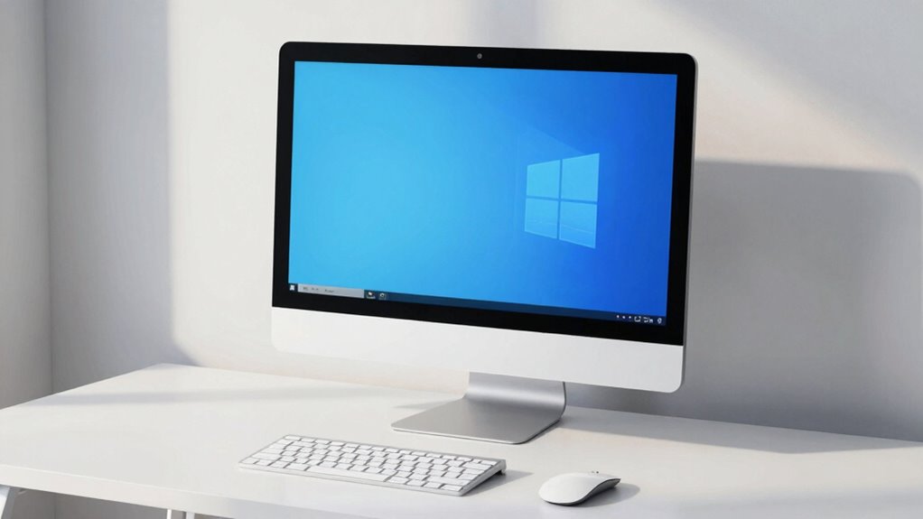organized distraction free workspace