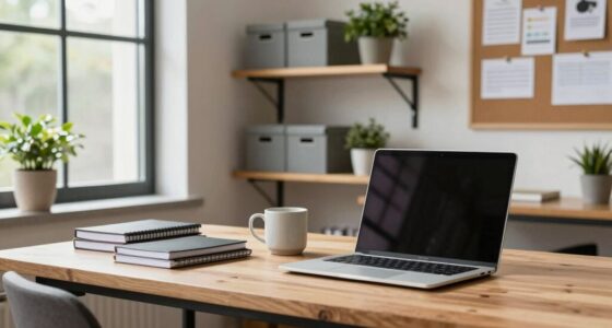 organized multi use workspace tips