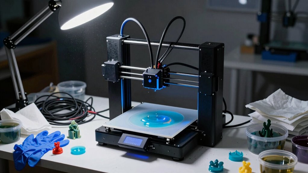 safe resin workspace setup