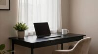 serene clutter free background setup