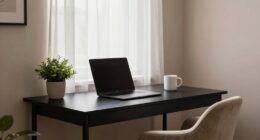 serene clutter free background setup