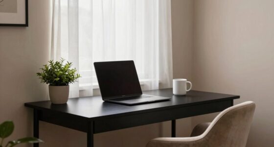 serene clutter free background setup
