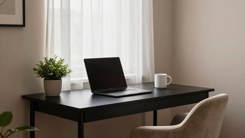 serene clutter free background setup