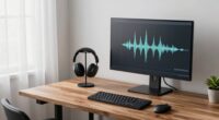 simple organized audio setup