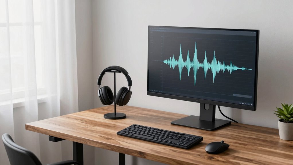 simple organized audio setup