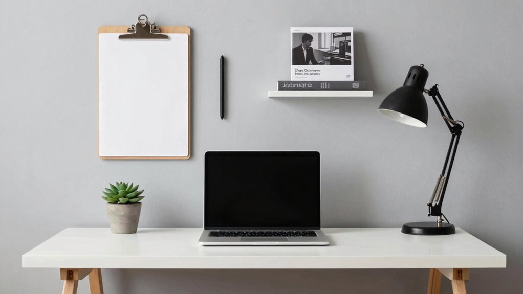 simple organized creative space