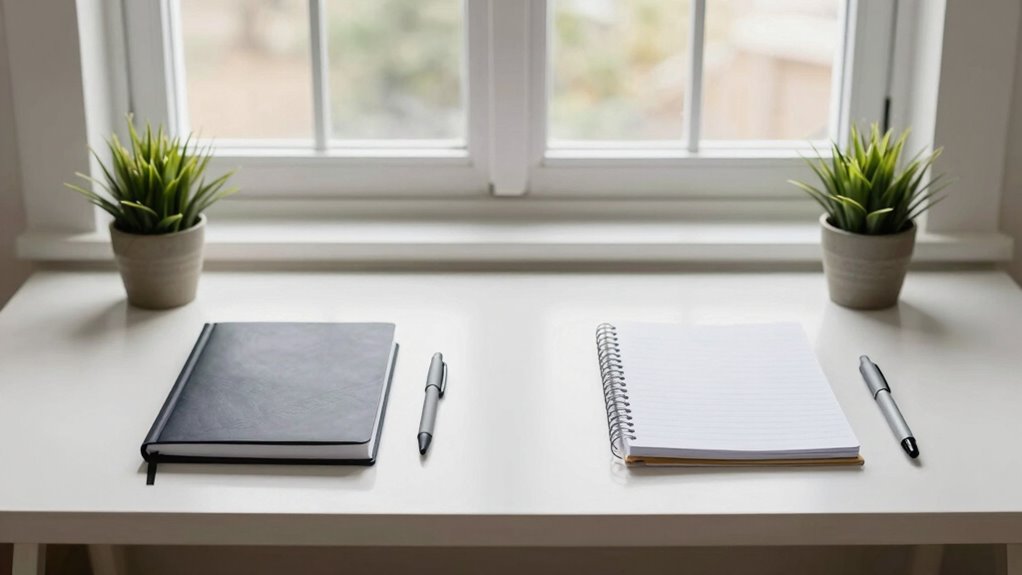symmetrical workspace promotes calm